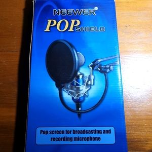 Screen for Microphone Recording, Neewer Pop Shield, New in Box